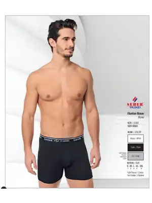 Seher Erkek Elastan Boxer