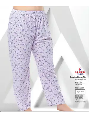 Seher Bayan Empirme Desenli Pijama