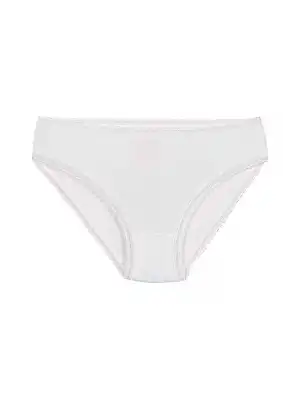 Yıldız Modal Dantelli Bikini Beyaz