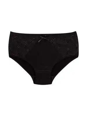 Yıldız Likralı Dantelli Bato Siyah