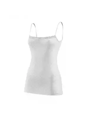 Yıldız Ribana Kalpli İp Askılı Dantelli Atlet Beyaz