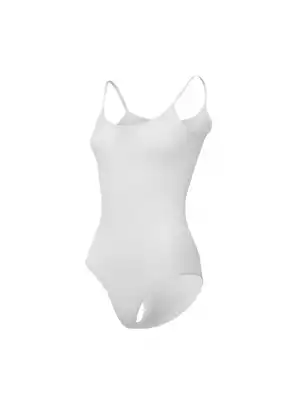 Yıldız Likralı İp Askılı Çıtçıtlı Badi Beyaz