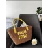 Miu Miu Hasır Çanta - Sarı