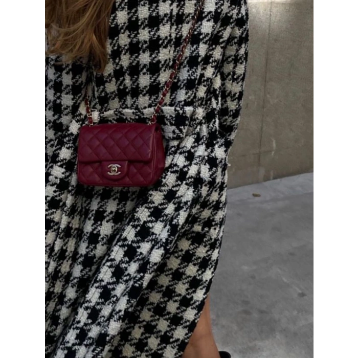Chanel Flap Medium Kadın Çanta - Bordo