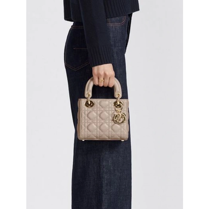 Christian Dior Lady Mini Çanta - Bej