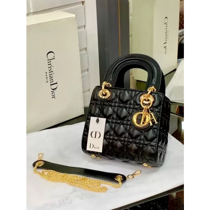 Christian Dior Lady Mini Çanta - Siyah