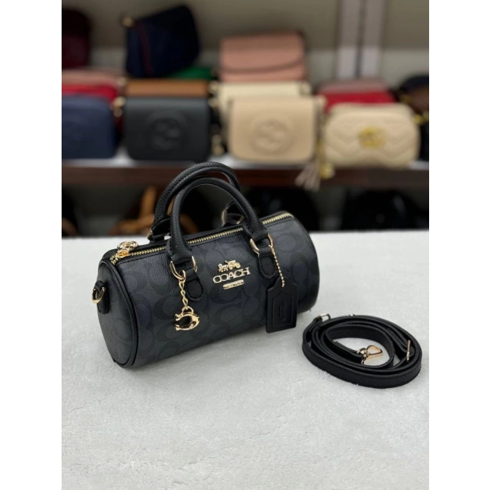 Coach Rowan Long Kadın Çanta - Siyah Desen