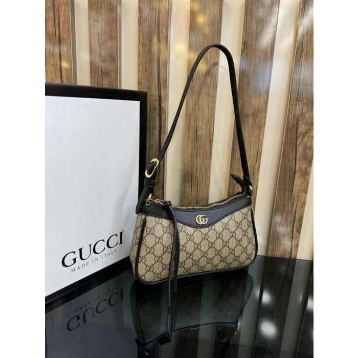 Gucci Ophidia Kadın Çanta - Siyah Bej