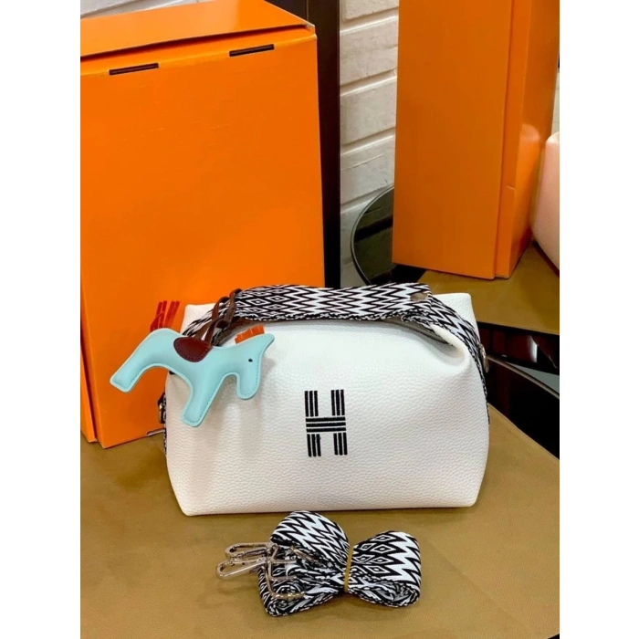 Hermes Bride Atlı Çanta - Beyaz