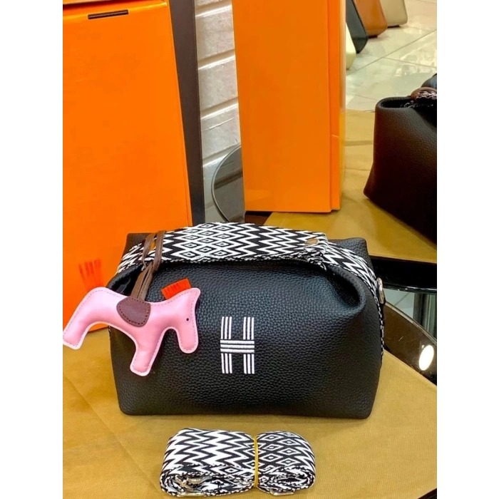 Hermes Bride Atlı Çanta - Siyah
