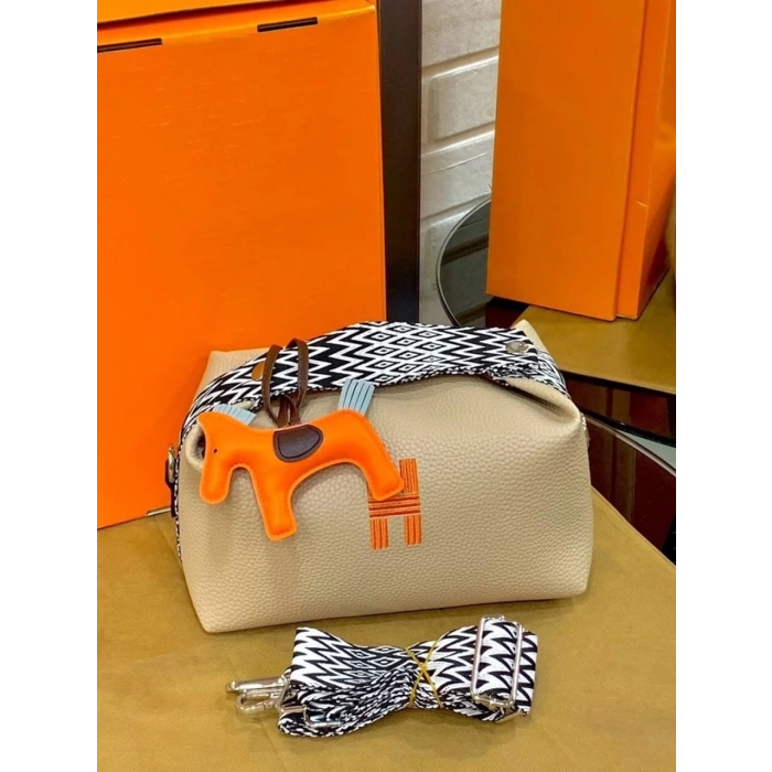 Hermes Bride Atlı Çanta - Vizon