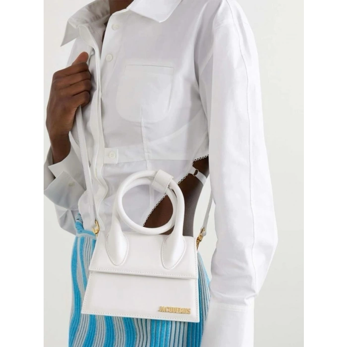 Jacquemus Le Chiquito Noeud Kadın Çanta - Beyaz