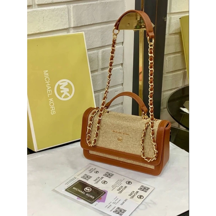 Michael Kors Omuz Kadın Çanta - Hasır Kahve