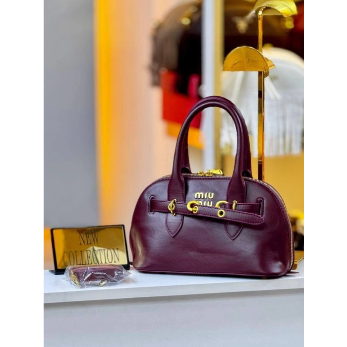 Miu Miu Aventure Nappa Kadın Çanta - Bordo