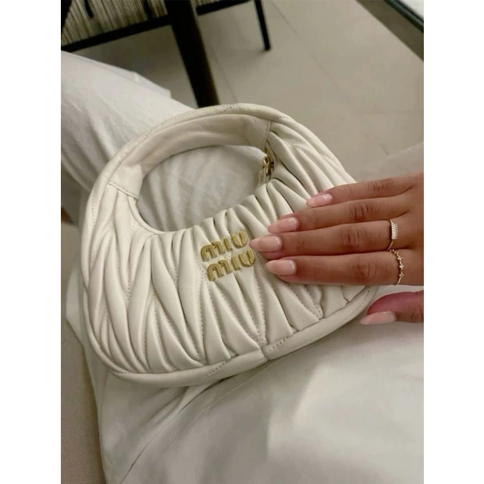 Miu Miu Mini Boy Kadın Çanta - Bej