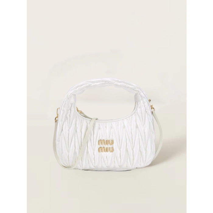 Miu Miu Wander Matelassé Çanta - Beyaz