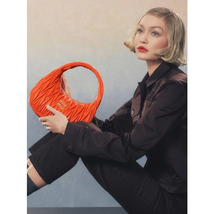 Miu Miu Wander Matelassé Çanta - Turuncu