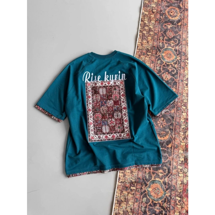 Rise Oversize Unisex Tshirt - Su Yeşili