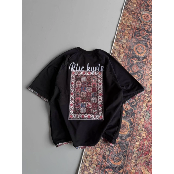 Rise Oversize Unisex Tshirt - Siyah