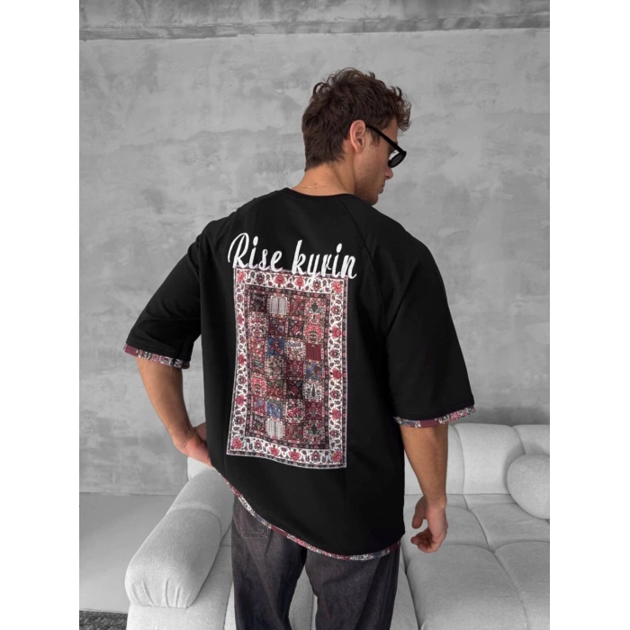 Rise Oversize Unisex Tshirt - Siyah