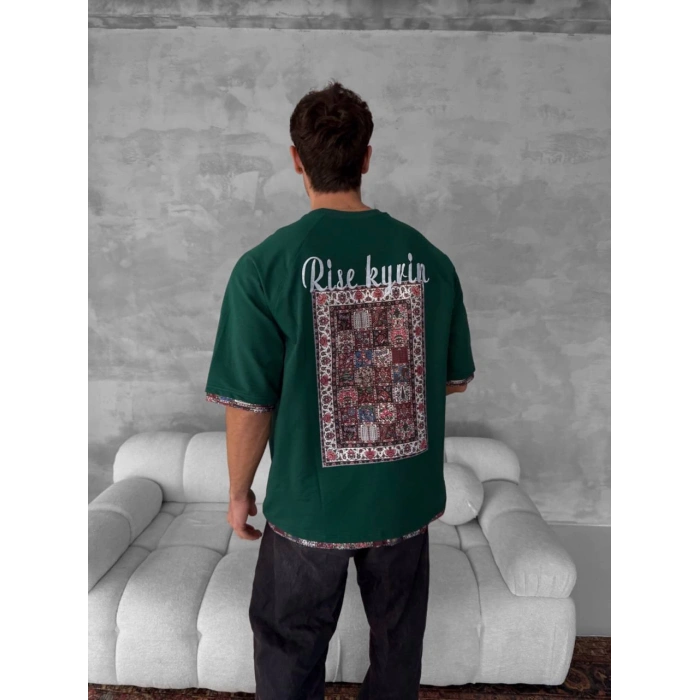 Rise Oversize Unisex Tshirt - Yeşil