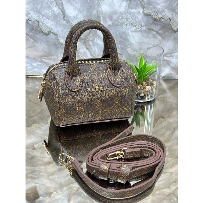 Vakko Mini Kadın Çanta - Kahverengi