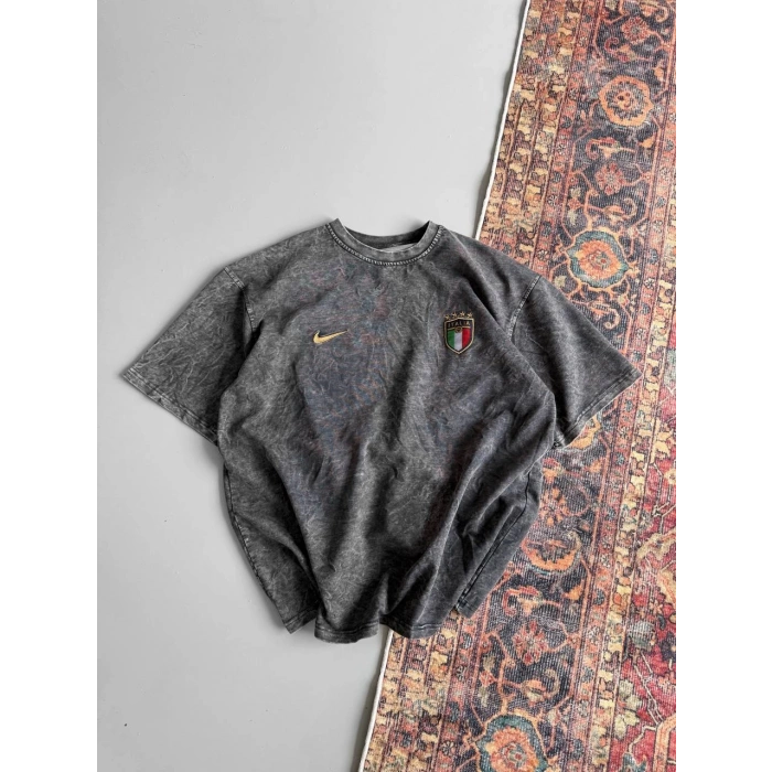 Yeni Sezon! ITALY Oversize Unisex Tshirt - Siyah