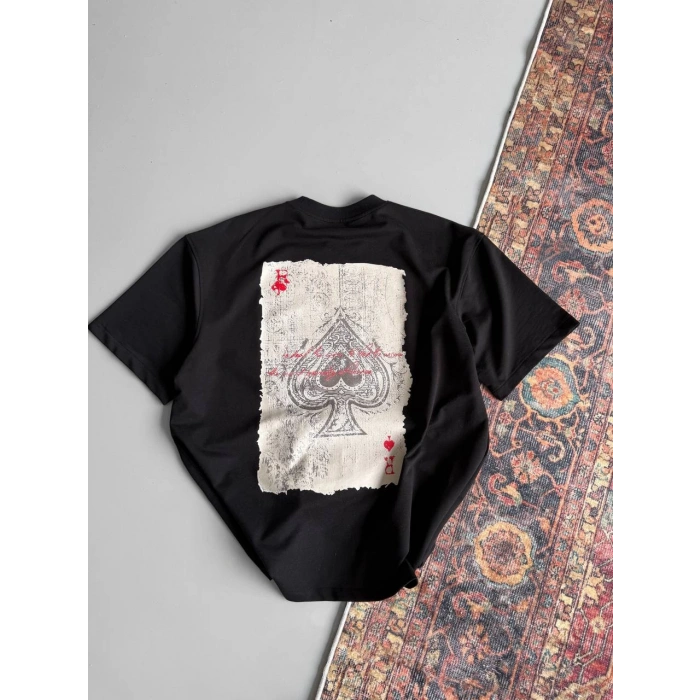 Yeni Sezon! Lucky Oversize Unisex Tshirt - Siyah