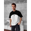 Yeni Sezon! NK Basic Oversize Unisex Tshirt - Siyah Beyaz