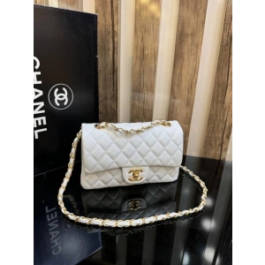 Chanel Flap Medium Kadın Çanta - Beyaz