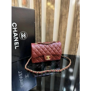 Chanel Flap Medium Kadın Çanta - Bordo