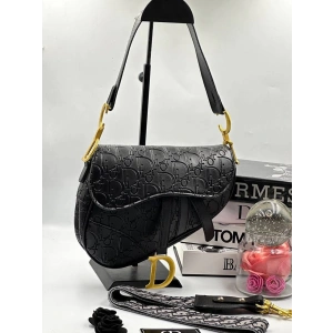 Christian Dior Saddle Calfskin Çanta - Dior Siyah