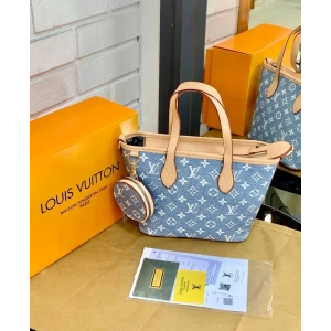 Louis Vuitton Küçük Cüzdanlı Kadın Çanta - Mavi