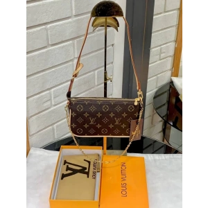 Louis Vuitton Pochette Çanta - Kahve Krem