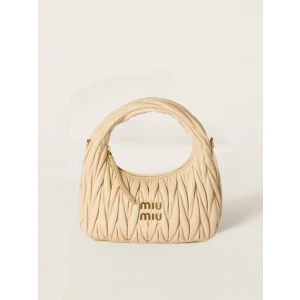 Miu Miu Wander Matelassé Çanta - Krem