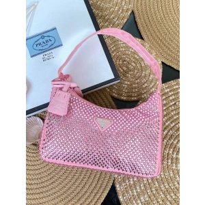 Prada Taşlı Kadın Çanta - Pembe