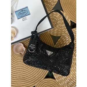 Prada Taşlı Kadın Çanta - Siyah