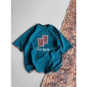 Rise Oversize Unisex Tshirt - Su Yeşili