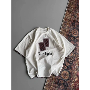 Rise Oversize Unisex Tshirt - Beyaz