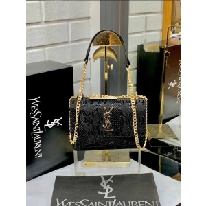 Saint Laurent Omuz Çanta - Timsah Gold