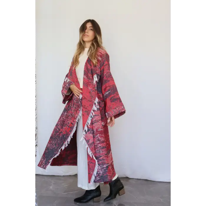 PALETTE DOKUMA KIŞ KAFTANI