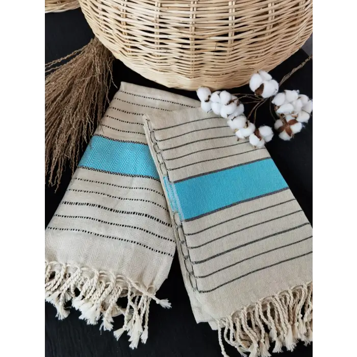 ALAÇATI KETEN KARISIMLI PESTEMAL