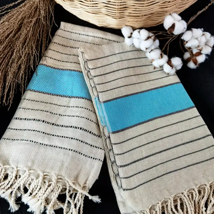 ALAÇATI KETEN KARISIMLI PESTEMAL