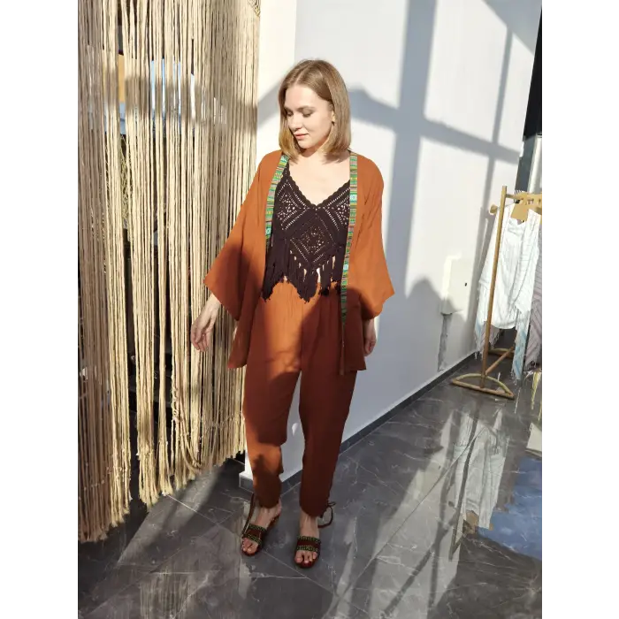 VOYAGE KİMONO PANTOLON TAKIM