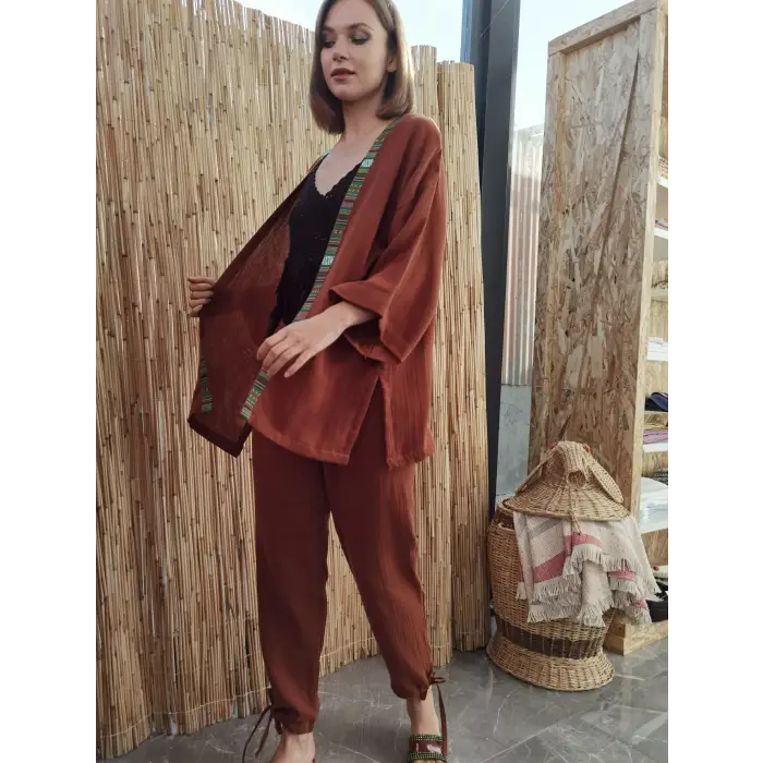 VOYAGE KİMONO PANTOLON TAKIM