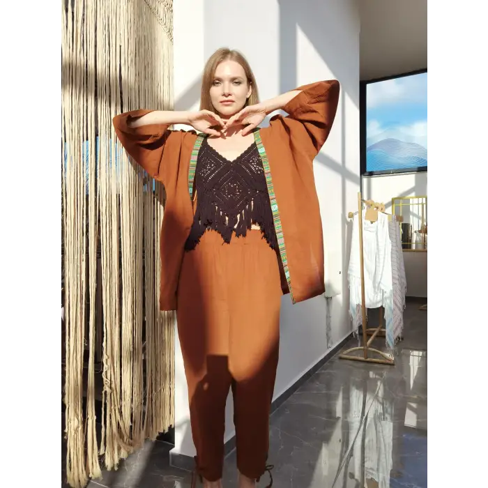 VOYAGE KİMONO PANTOLON TAKIM