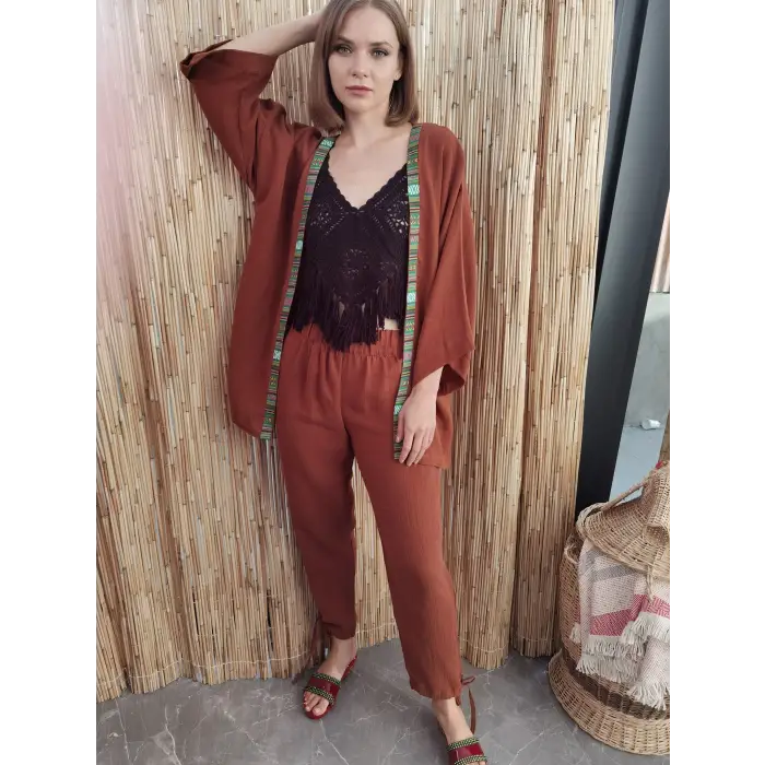 VOYAGE KİMONO PANTOLON TAKIM