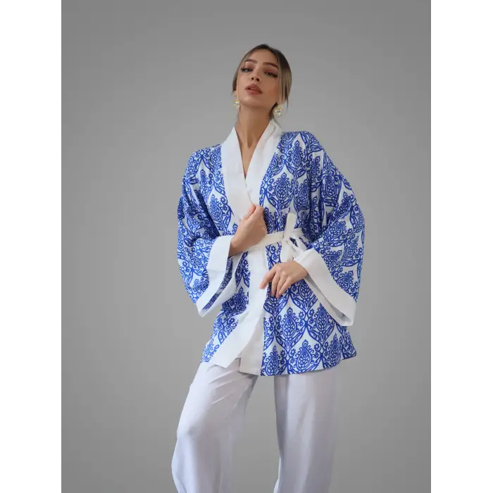 VİSKON KİMONO PANTOLON TAKIM