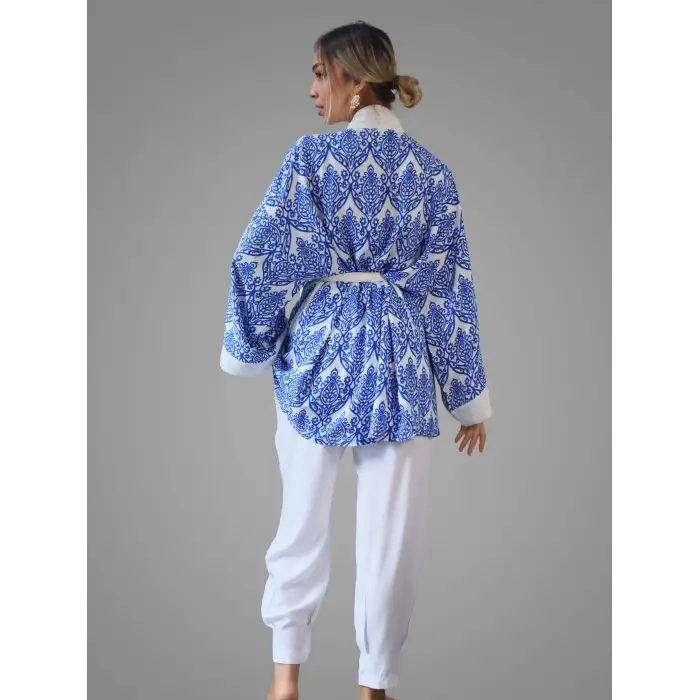 VİSKON KİMONO PANTOLON TAKIM