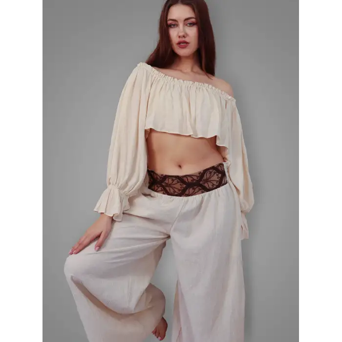 SAHRA CROP & PANTOLON TAKIM